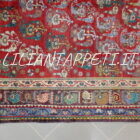 tappeto persiano antico gashgai fondo rosso con i botteh senza il medaglione 237x154 cm