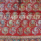 tappeto persiano antico gashgai fondo rosso con i botteh senza il medaglione 237x154 cm