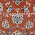 tappeto Nain 9 Fili quadrato fondo salmone da salotto 201x197 cm