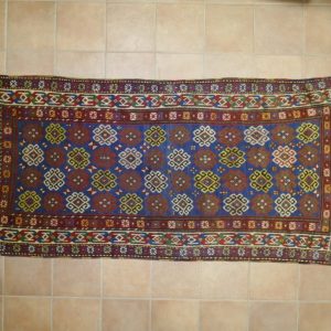 tappeto caucaso karabagh antico azzurro