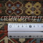 antico tappeto caucasico kuba lana su lana fondo blu ultimo quarto 800- 310x160 cm