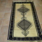 tappeto persiano gabbeh da salotto color avorio grigio