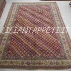 tappeto antico afshari grande senza il medaglione fine 800 447x310 cm