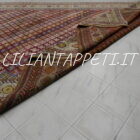 tappeto antico afshari grande senza il medaglione fine 800 447x310 cm