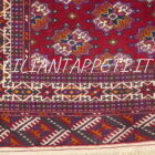 tappeto turcomanno bukhara yomut bordeaux 253x163 cm