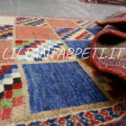 vecchio piccolo gabbeh gashghai Persia multicolore a formelle 132x82 cm