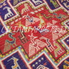 kilim sumakh persiano shahsavan lana e cotone fondo avorio 190x127 cm
