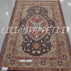 Tappeto persiano Kum extrafine annodato a mano misto seta ordito seta 208x134 cm