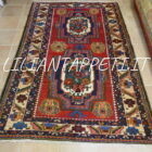vecchio tappeto persiano bakhtiari motivo gol farang 225x144 cm