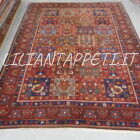 Tappeto Bakhtiari a formelle annodato a mano in lana su cotone, Persia sud occidentale 306x227 cm