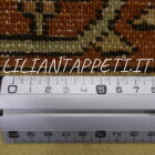 antico tappeto persiano Heriz Serapi circa 1880 fondo avorio 380x300 cm
