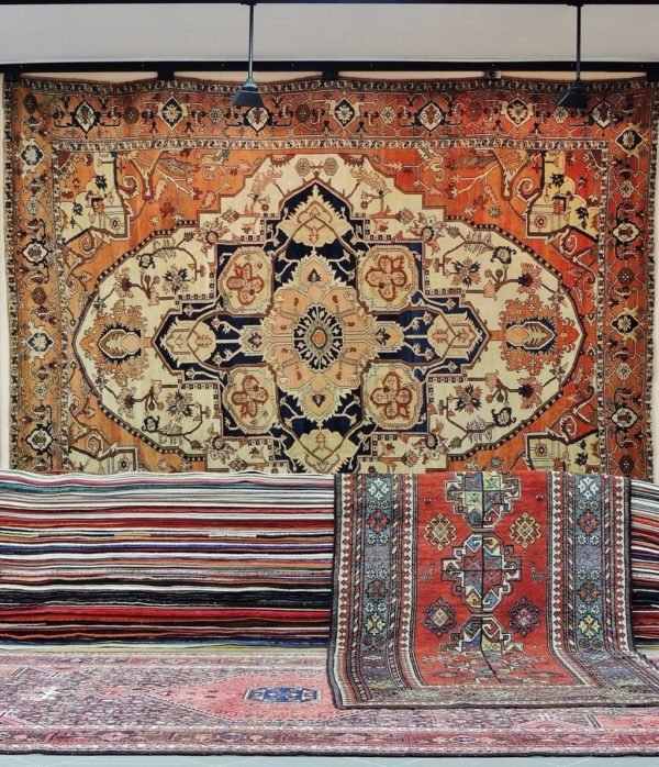 antico tappeto Heriz serapi grande