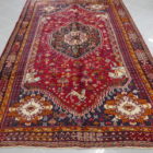 tappeto gashgai stilizzato rosso blu