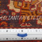 tappeto persiano gashgai fondo rosso mattone da sala 247x165 cm