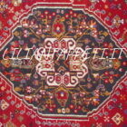 tappeto persiano gashgai fondo rosso mattone da sala 247x165 cm