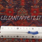 antico tappeto persiano bijar fondo blu 270x135 cm