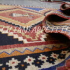 Tappeto Gabbeh Gashgai persiano annodato a mano in lana su lana 194x117 cm