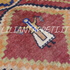 Tappeto Gabbeh Gashgai persiano annodato a mano in lana su lana 194x117 cm