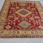 tappeto uzbek rosso quadrato