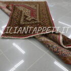 Tappeto Kum Saveh extrafine persiano con disegno complesso ed elegante 217x142 cm