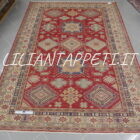 tappeto afghano uzbek kazak in lana 291x199 cm