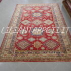 tappeto afghano uzbek kazak in lana 291x199 cm