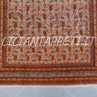 tappeto persiano Farahan antico fine XIX secolo lana su cotone colori naturali 500x186 cm fondo albicocca-avorio