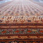 tappeto persiano Farahan antico fine XIX secolo lana su cotone colori naturali 500x186 cm fondo albicocca-avorio