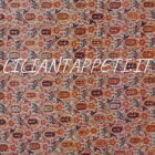 tappeto persiano Farahan antico fine XIX secolo lana su cotone colori naturali 500x186 cm fondo albicocca-avorio