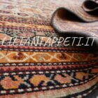 tappeto persiano Farahan antico fine XIX secolo lana su cotone colori naturali 500x186 cm fondo albicocca-avorio
