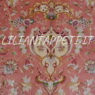 tappeto persiano tabriz 60 raj da salotto color rosa salmone e beige 360x253 cm