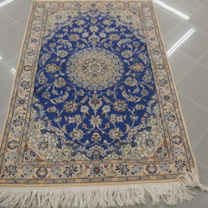 piccolo tappeto Nain 9 fili fondo azzurro