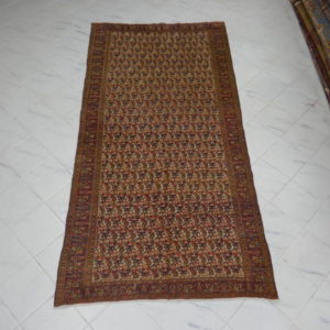 tappeto antico dorokhsh con il disegno boteh