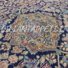 tappeto persiano Kirman grande Kelley lana su cotone 590x193 cm -primi XX secolo