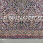 tappeto persiano Kirman grande Kelley lana su cotone 590x193 cm -primi XX secolo