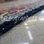 tappeto persiano Kirman grande Kelley lana su cotone 590x193 cm -primi XX secolo