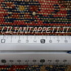 tappeto persiano curdo antico fondo blu con albero della vita stilizzata lana su cotone 183x135 cm