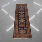 tappeto fondoletto kazak afghano blu