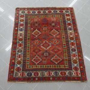 tappeto antico caucaso genjeh geometrico