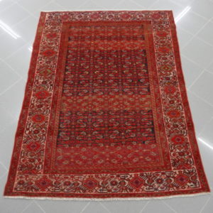 antico tappeto malayer color ruggine