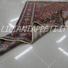 tappeto persiano borcialu antico colori caldi lana su cotone 192x138 cm