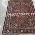 tappeto persiano borcialu antico colori caldi lana su cotone 192x138 cm