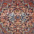 tappeto persiano borcialu antico colori caldi lana su cotone 192x138 cm