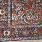 tappeto persiano borcialu antico colori caldi lana su cotone 192x138 cm
