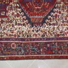 tappeto persiano gharajeh fondo avorio lana su cotone 187x140 cm