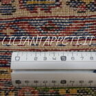 tappeto persiano gharajeh fondo avorio lana su cotone 187x140 cm