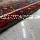 tappeto persiano gharajeh fondo avorio lana su cotone 187x140 cm