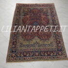 antico tappeto persiano tabriz khoy preghiera molto elaborato ed elegante 193x136 cm lana su cotone