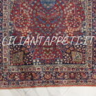 antico tappeto persiano tabriz khoy preghiera molto elaborato ed elegante 193x136 cm lana su cotone