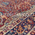 antico tappeto persiano tabriz khoy preghiera molto elaborato ed elegante 193x136 cm lana su cotone